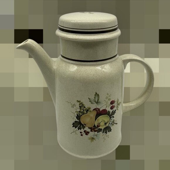 Royal Doulton Lambeth Stoneware L.S. 1015 Harvest Garland Coffee/Tea Server 1975 - Picture 4 of 16